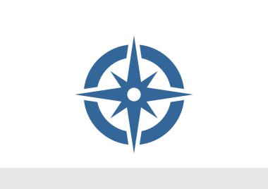 Pusula web simgesi ile Rüzgar gülü