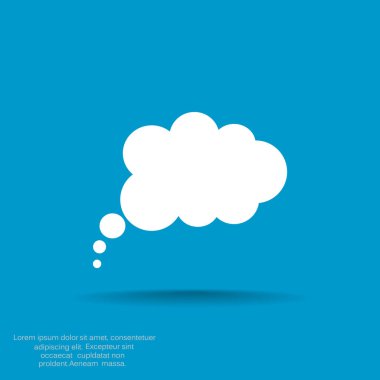 Bulut köpük basit web simgesi