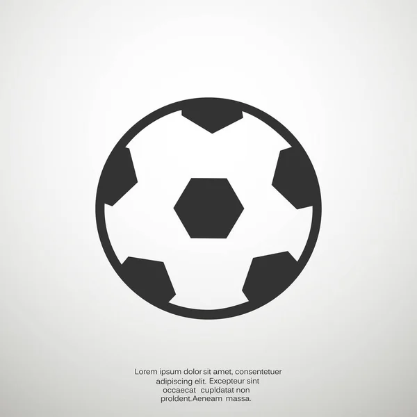 Voetbal bal web pictogram — Stockvector