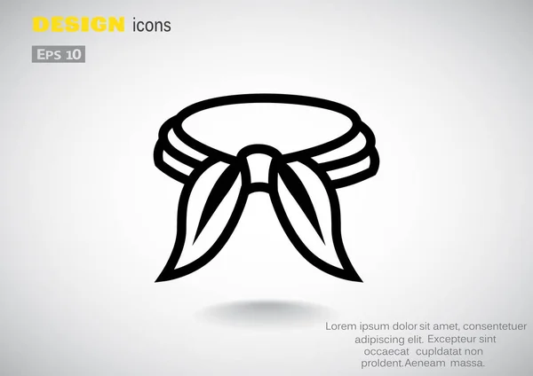 Icône web cravat — Image vectorielle