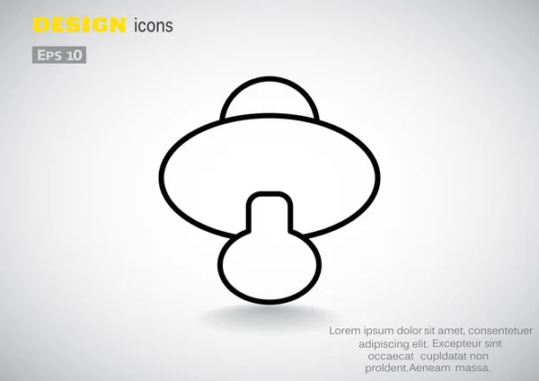 Chupete icono web — Archivo Imágenes Vectoriales