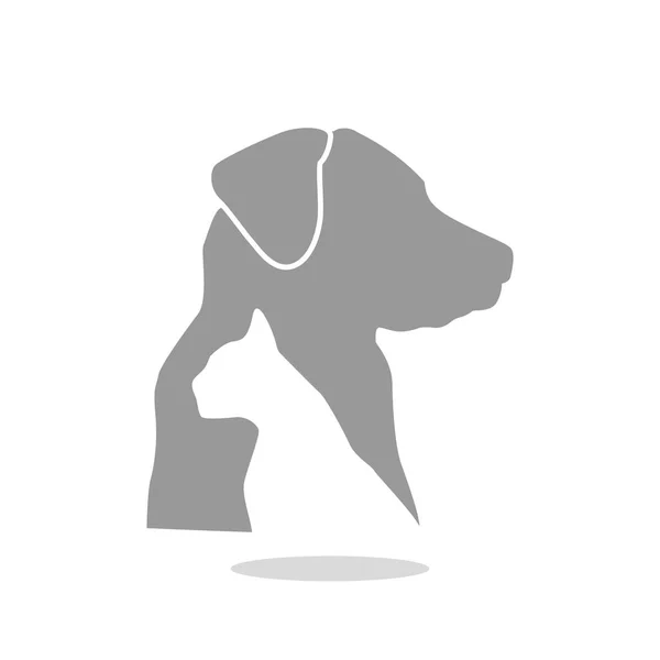 Icono veterinario para perros y gatos — Vector de stock