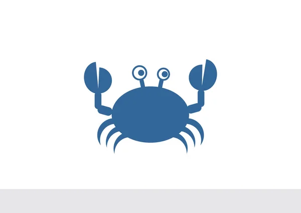 Icône web de crabe caniche — Image vectorielle