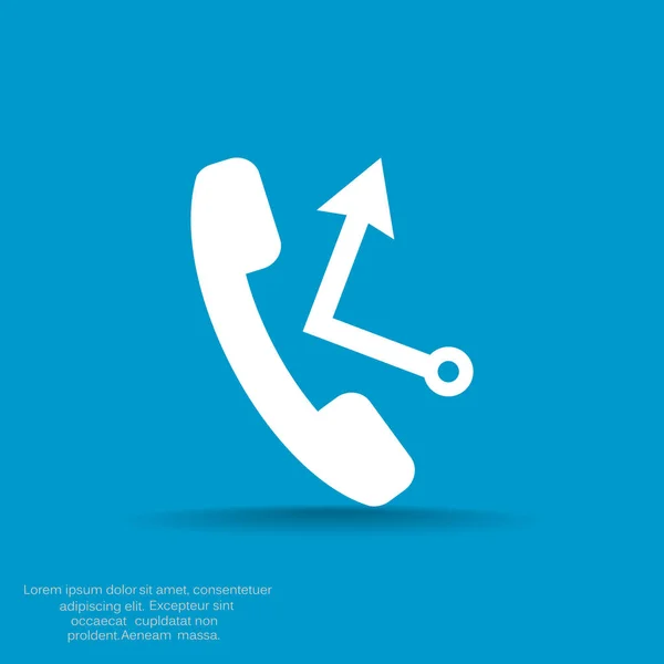 Telefonschlauch mit Rückruf — Stockvektor