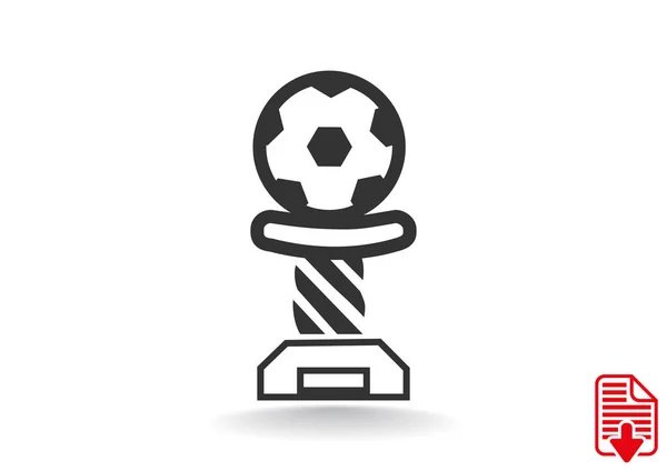 Voetbal cup pictogram — Stockvector