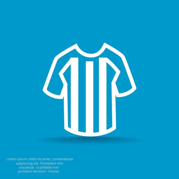 Fotbolls T-shirt web-ikonen — Stock vektor
