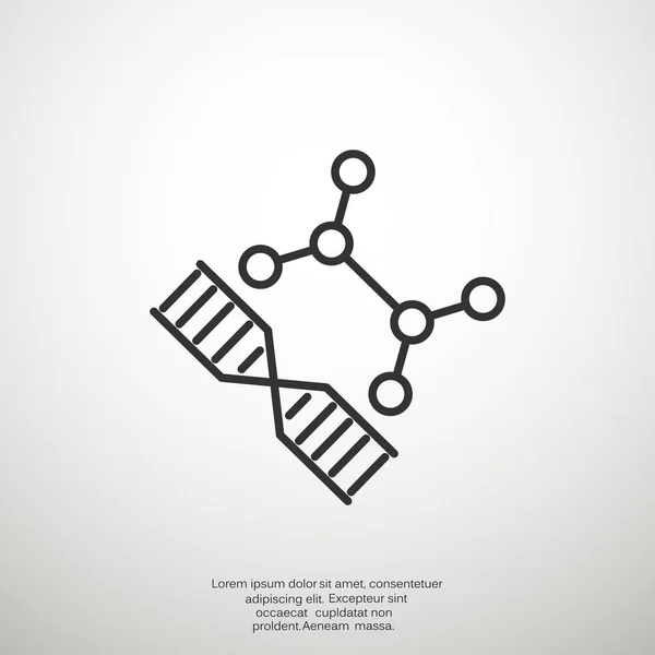 Ikona webové DNA — Stockový vektor