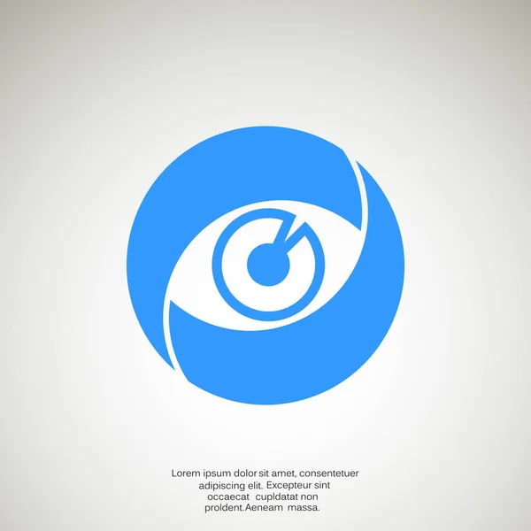 Lente ojo web icono — Vector de stock