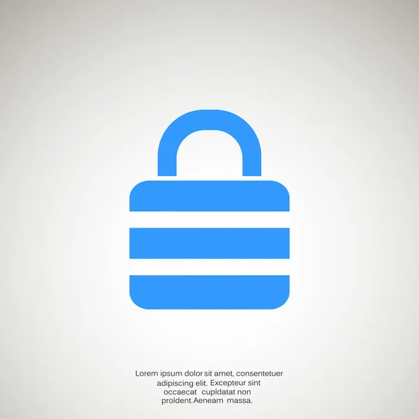 Closed lock icon — Stock Vector