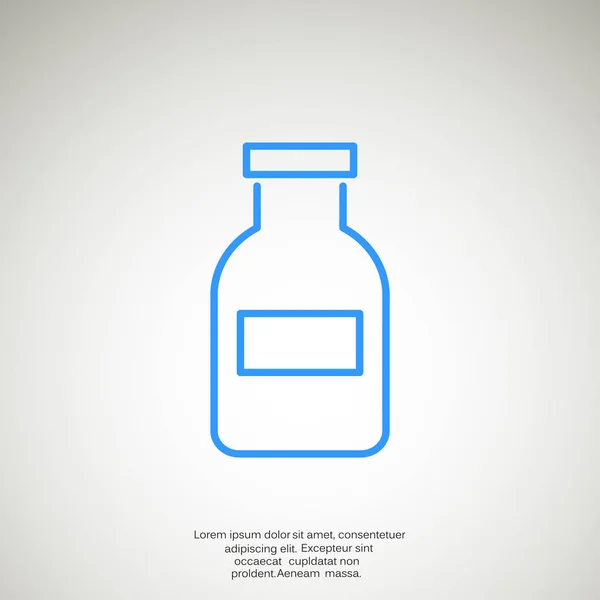Icône web bouteille médecine — Image vectorielle
