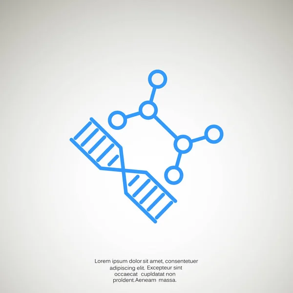 Ikona webové DNA — Stockový vektor