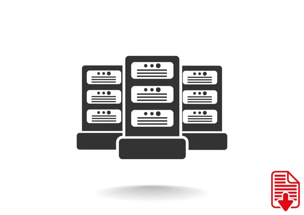 Dataservers web pictogram — Stockvector