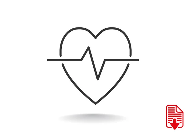 Піктограма веб серцебиття — стоковий вектор
