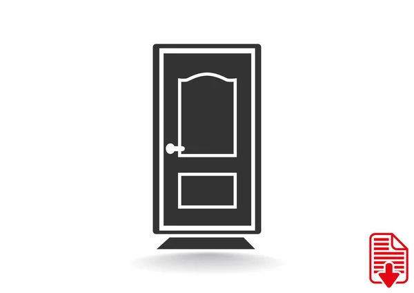 Gesloten deur web pictogram — Stockvector