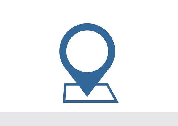 Location pointer simple icon — Stock Vector