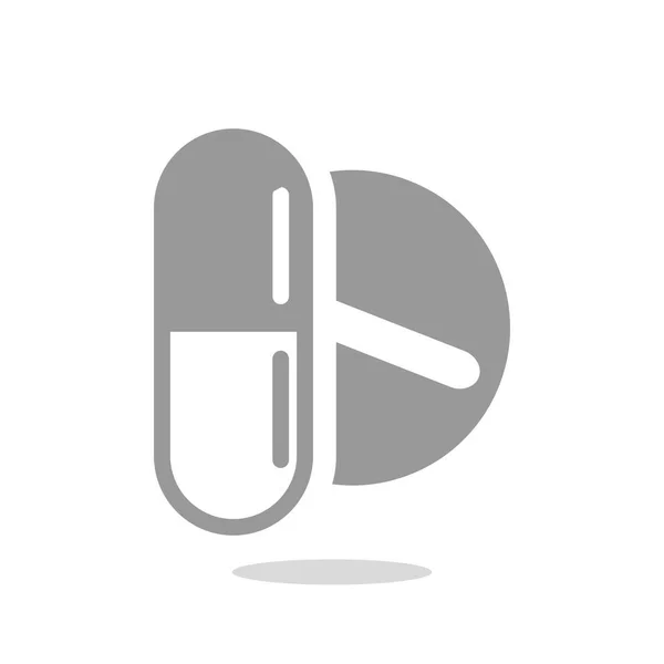 Pictogram pillen en capsules — Stockvector