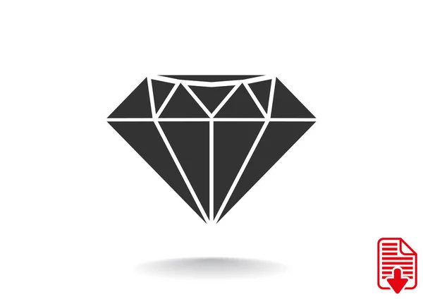 Diamant-Webikone — Stockvektor