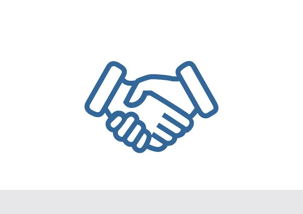 Handshake ikona sieci web — Wektor stockowy