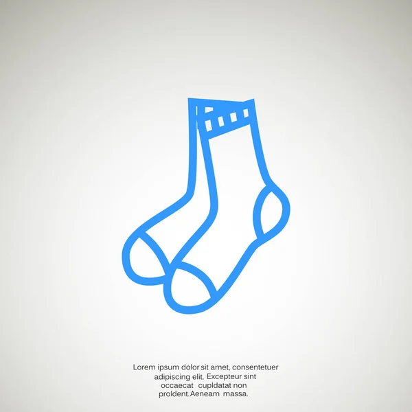 Chaussettes icône web — Image vectorielle