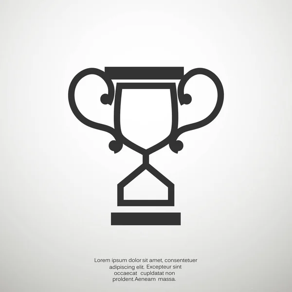 Trophy cup icon — Stock Vector