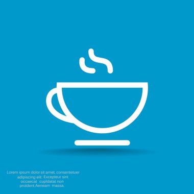 Fincan sıcak bir içecek web simgesi