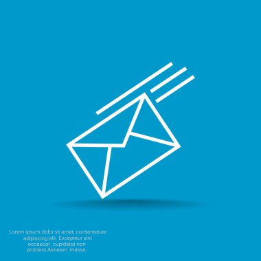 Basit zarf web simgesi