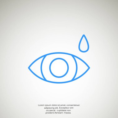 Basit simge göz damlası