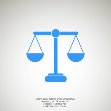 Adalet basit web simgesi ölçekleri