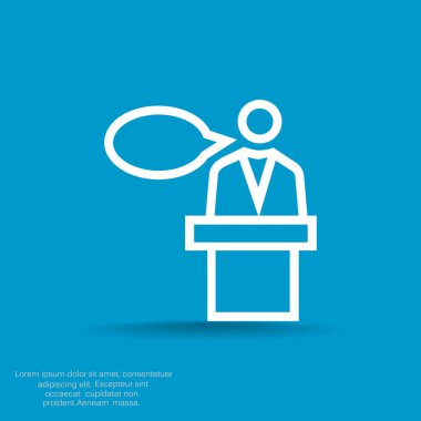 hoparlör simgesi silüeti