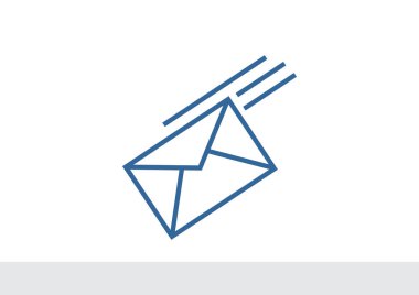 Basit zarf web simgesi