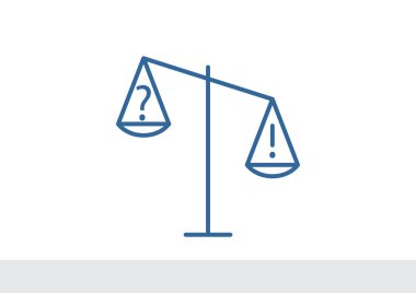 Adalet basit web simgesi ölçekleri