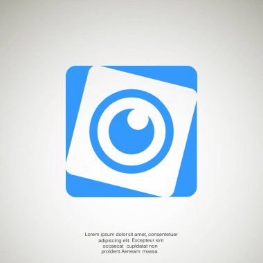 Objektif göz web simgesi