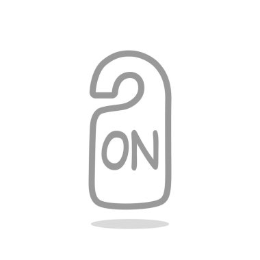 Etiket asılı üzerinde yazıt