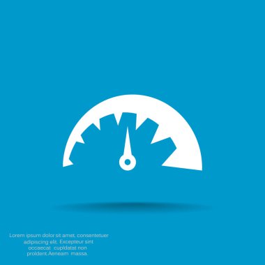 Basit hız göstergesi web simgesi