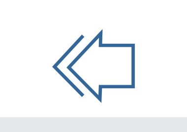 Ok işaret sol simgesi