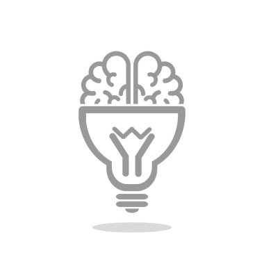 Ampul simgesi olan beyin