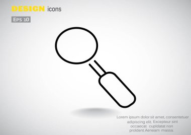 Basit büyüteç simgesini