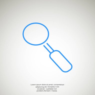 Basit büyüteç simgesini