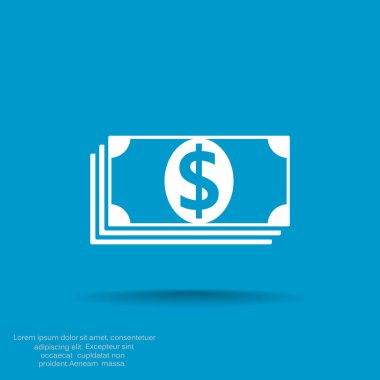 Dolar web simgesi yığını