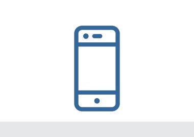 Boş ekranlı basit akıllı telefon