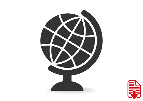简单的全球 web 图标 — 图库矢量图片
