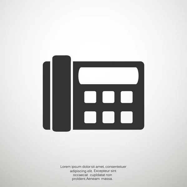 Fax web telefoonpictogram — Stockvector