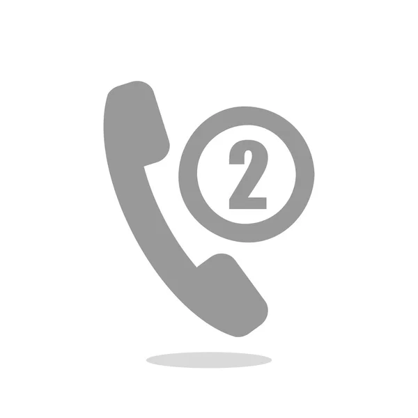 Telefon cső két hiányzó hívások — Stock Vector