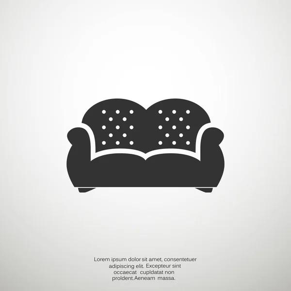 Sofa web icon — Stock Vector