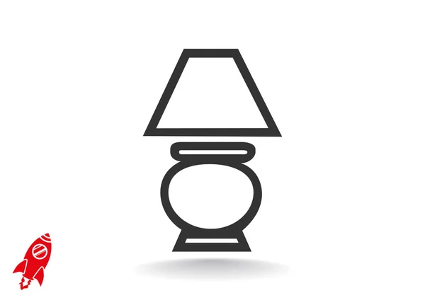 Icône lampe simple — Image vectorielle