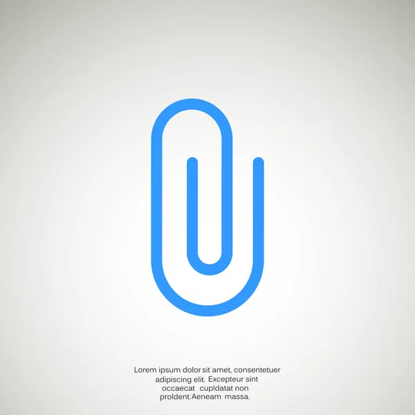 Pictogram van een paperclip web — Stockvector