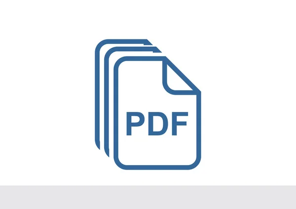 Pdf 파일 간단한 웹 아이콘 — 스톡 벡터