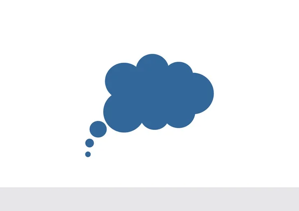 Ikona prosty web bąbelek chmura — Wektor stockowy