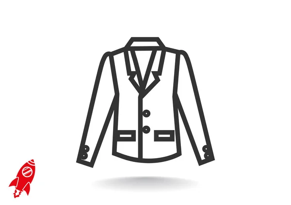 Chaqueta simple línea — Vector de stock