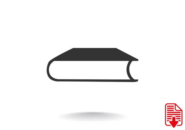 Kapalı kitap web simgesi — Stok Vektör